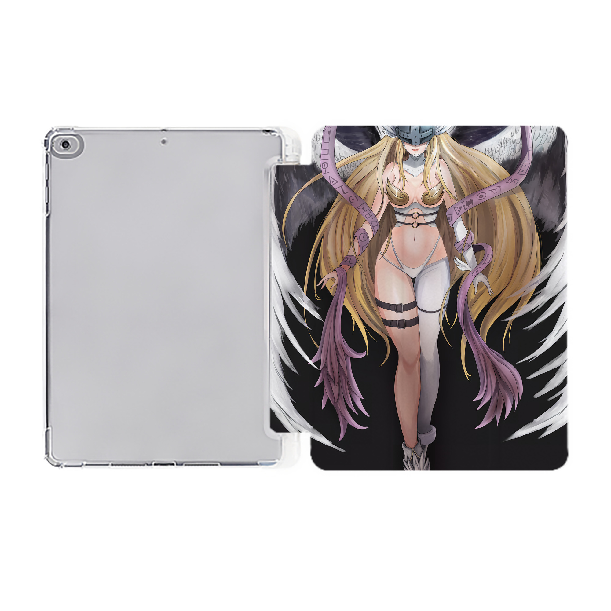 （画像用） Digimon デジタルモンスター/デジモン IPad ケース ペン収納付き 三つ折りスタンド PUレザー×シリコン 対応機種9.5/10.5/10.9インチ